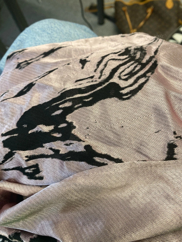 Fabulous semi sheer mauve scarf one size KM004