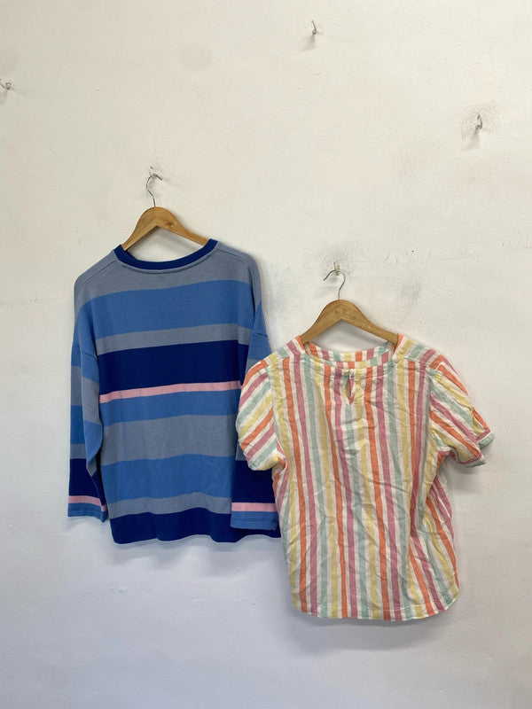 Stunning duo of stripy tops spring vibe next crew clothing company UK 14 KM005 #3