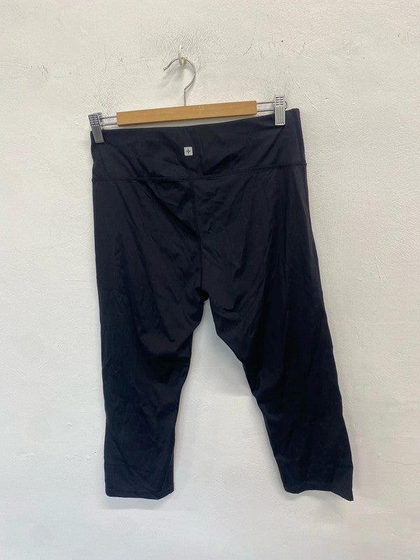 Lovely mountain warehouse black cropped leggings UK 14 LW005