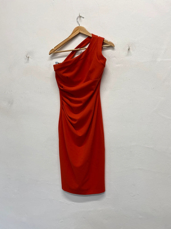 Fabulous Diva Catwalk coral occasion event dress UkS 6-8 SD002