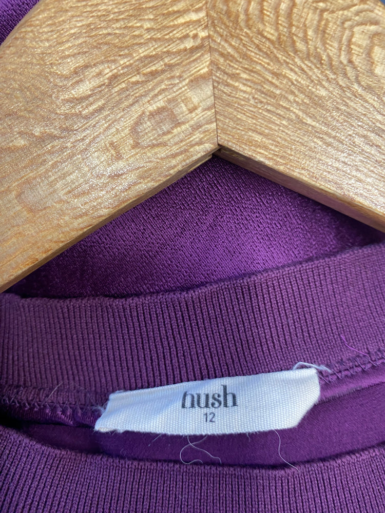 Fabulous Hush Satin T shirt Midi Dress Uk12 SS002