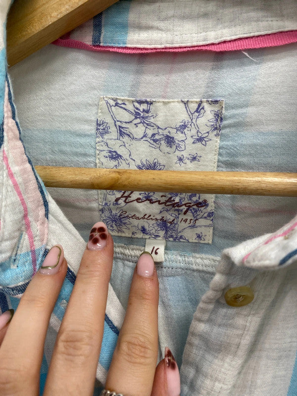 Lovely trio of shirts soon heritage papaya UK 16-18 #8 KW002