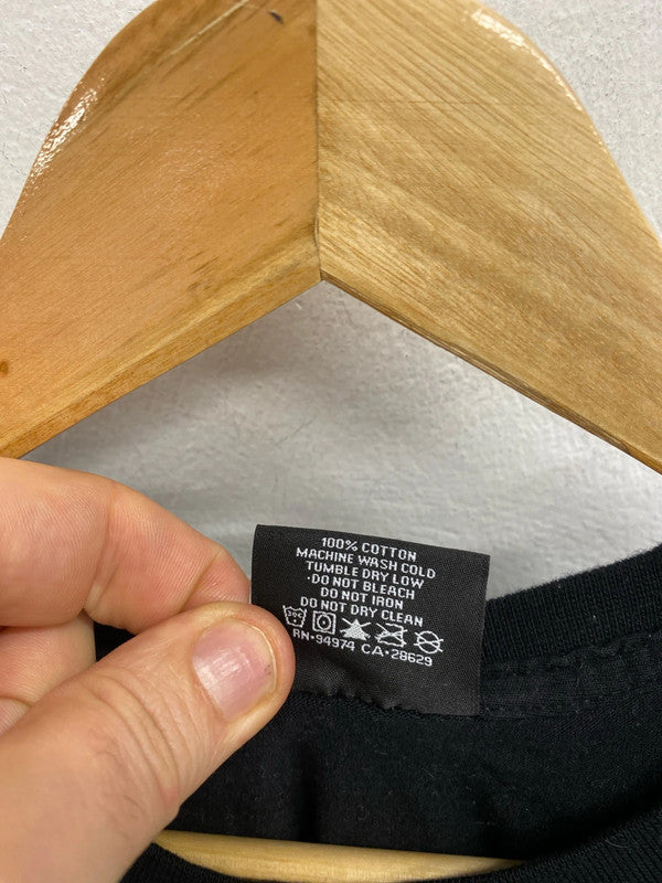 Awesome Stussy logo graffiti tee pink black M LL003