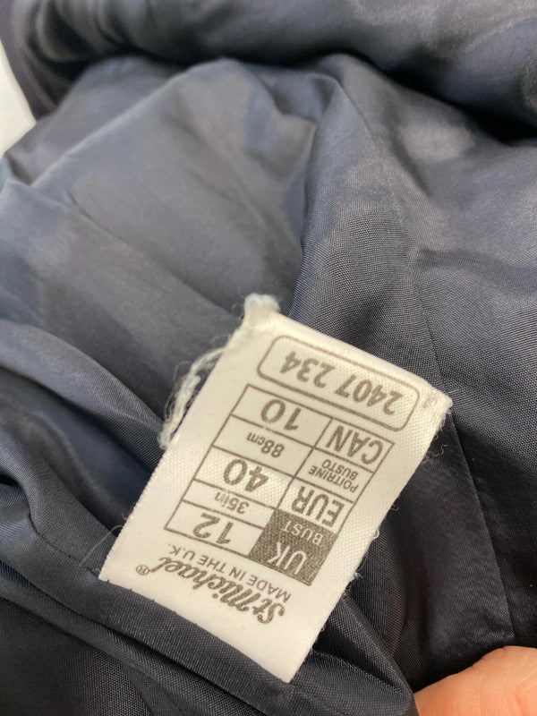 Fabulous Classic 1990’s Navy longline blazer Uk12 MM005