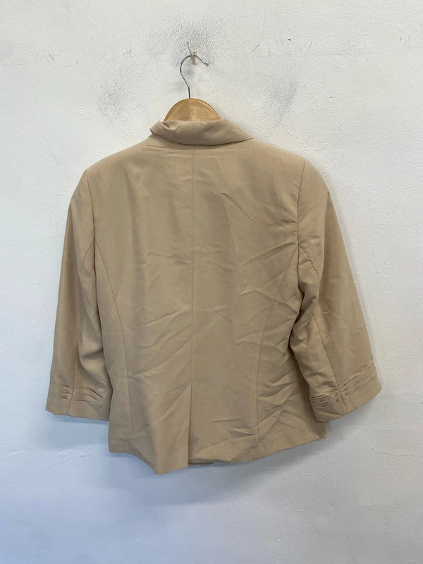Lovely Dorothy Perkins beige blazer UK 12 AO001