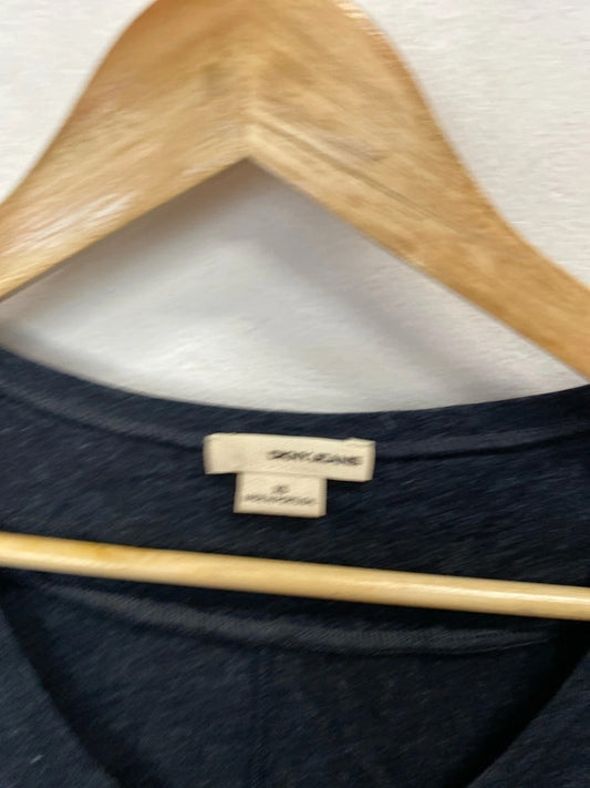 Stunning DKNY jeans grey top casual uk xs AE001