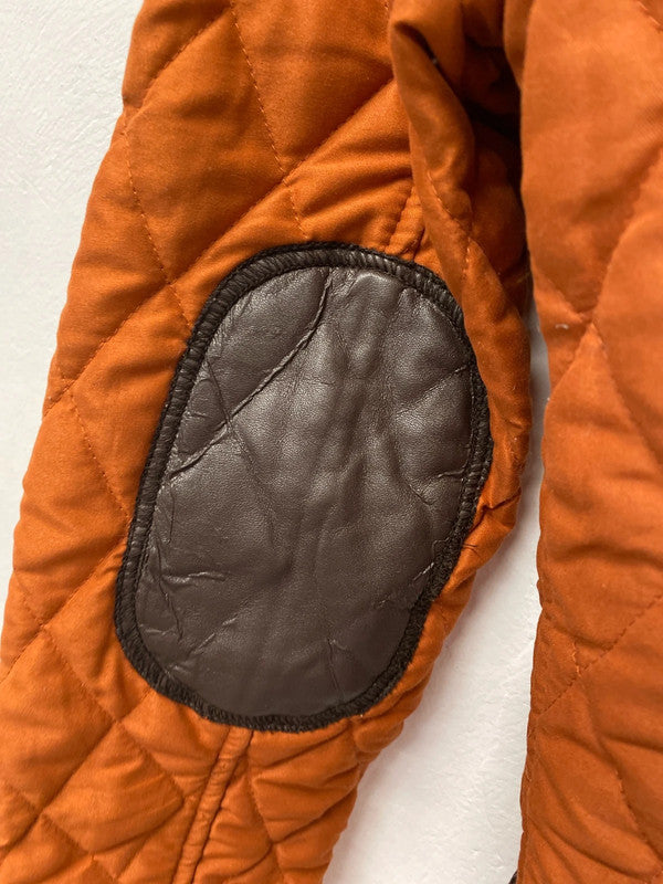 Classic Asos Burnt Orange quilted jacket Uk10 NS003