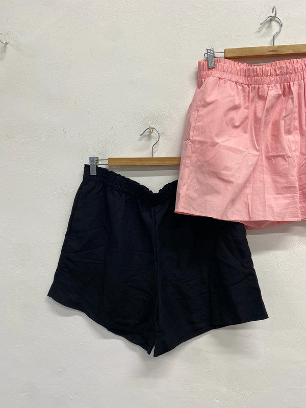 Bundle 46 summer miss Selfridge shorts black pink UK M KS002