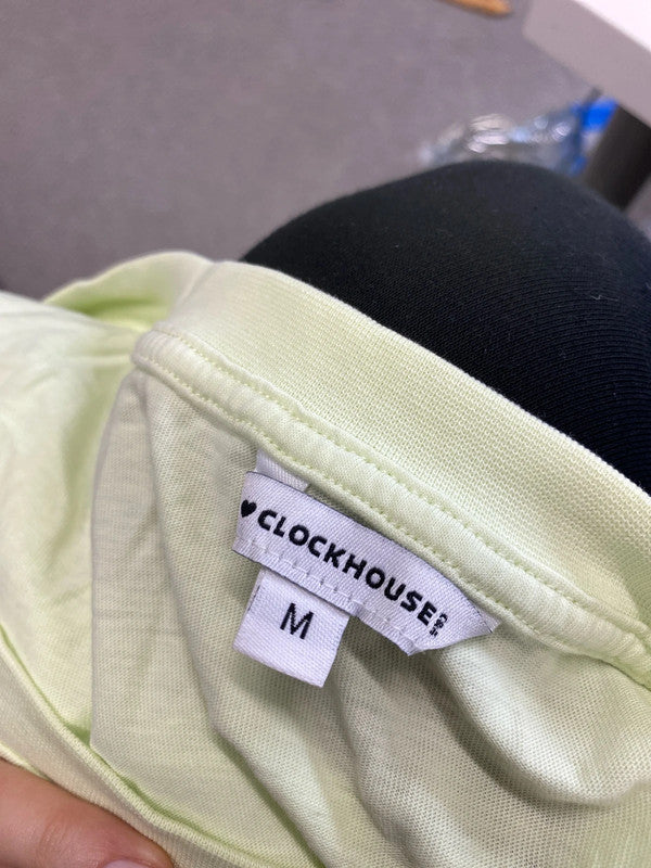 Lovely clockhouse lime Green Mini cute dress UK M LL003