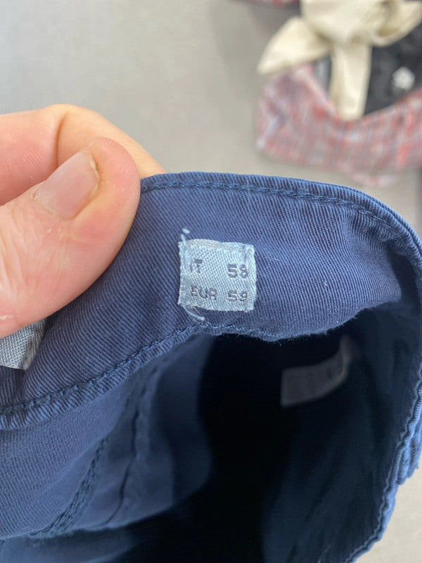 J.Hart&Bros chinos regular fit navy cotton IT58 40” FE001