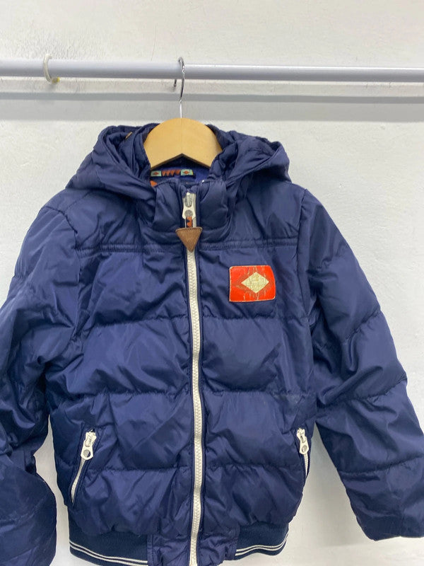 Fabulous Scotch Shrunk navy puffer jacket age 6 JP001