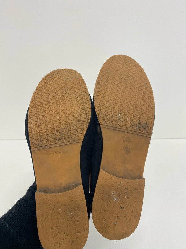 Fabulous Beyond Skin black loafers Not leather Uk7 eur40 RF001