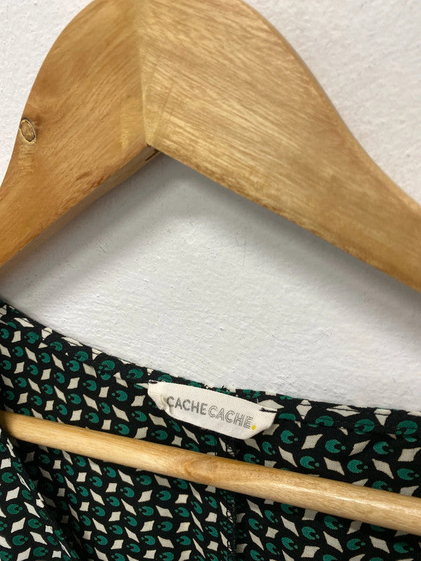 Fabulous Cache Cache French classic geometric dress Uk12 JM003