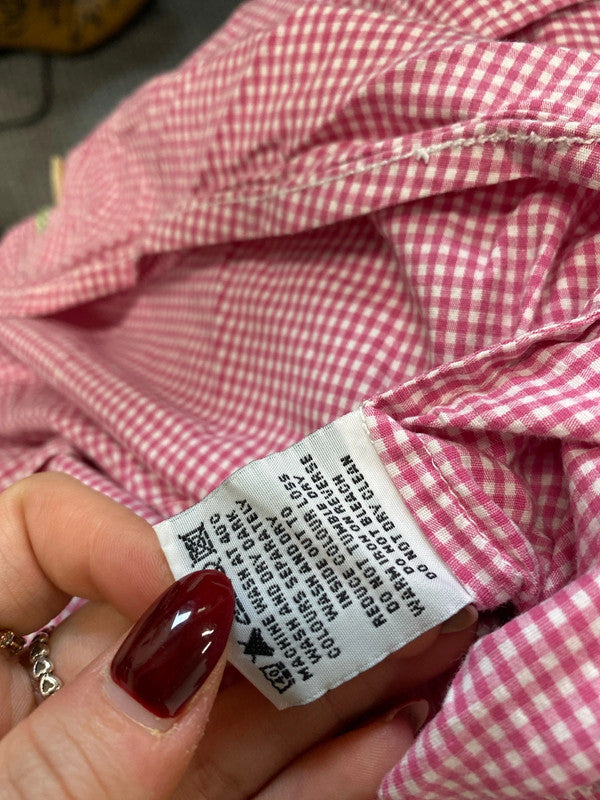 Lovely Boden pink checkered shirt UK 12 MM005