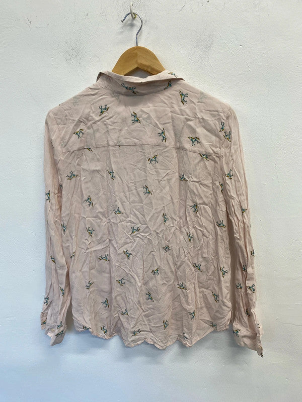 Fabulous Rose Unicorn Topshop blouse Uk16 JR001