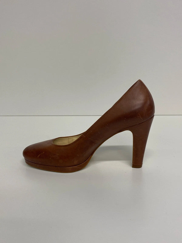 Phase Eight Stylish Tan Leather Court Shoe UK 7 KM005