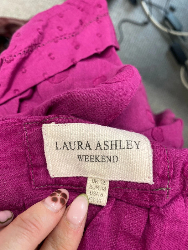 Lovely Laura Ashley magenta tunic UK 12 MM005