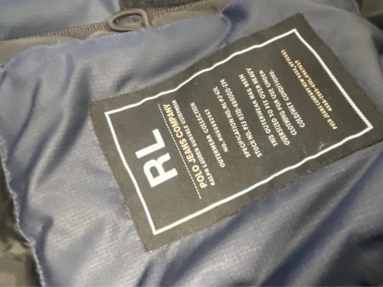 Ralph Lauren polo navy blue 20% feather 80%down puffer jacket UK Uk M SD001