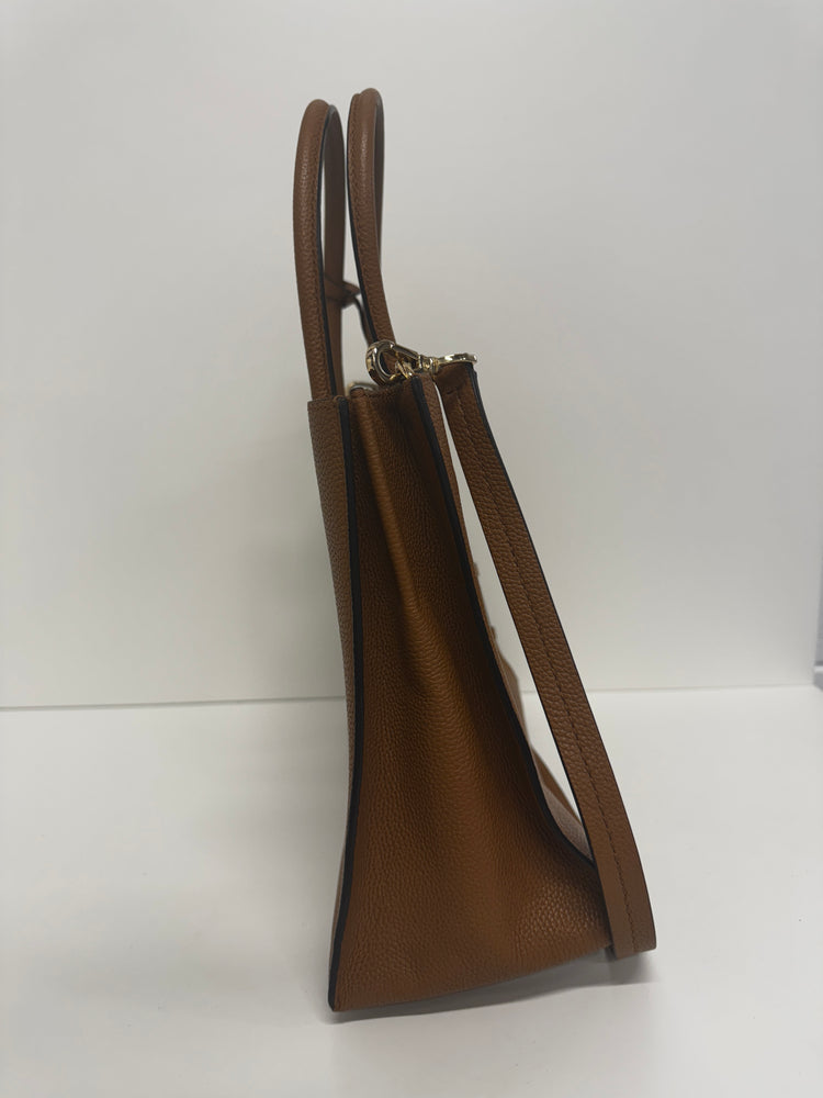Michael Kors Tan Mercer leather tote pebbled strap EW004