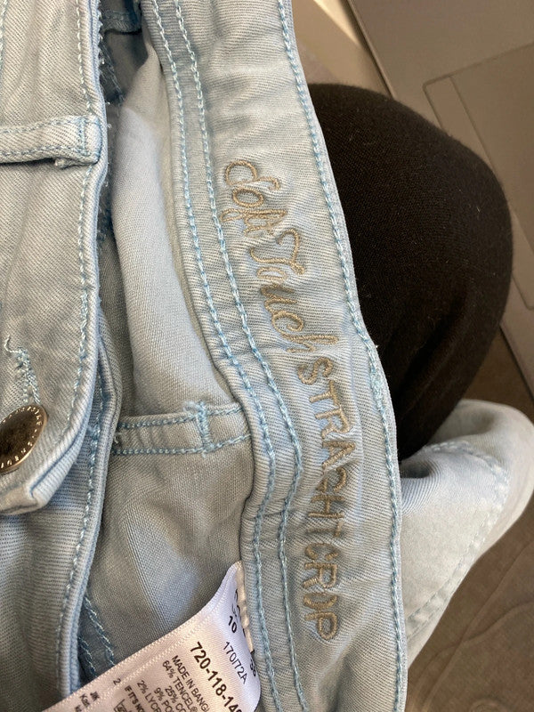 Lovely blue next straight cropped jeans UK 10 AG005