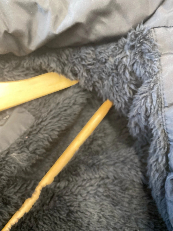 Fabulous Black faux Fur lined Gilet Banana Republic UkL Petite GW001