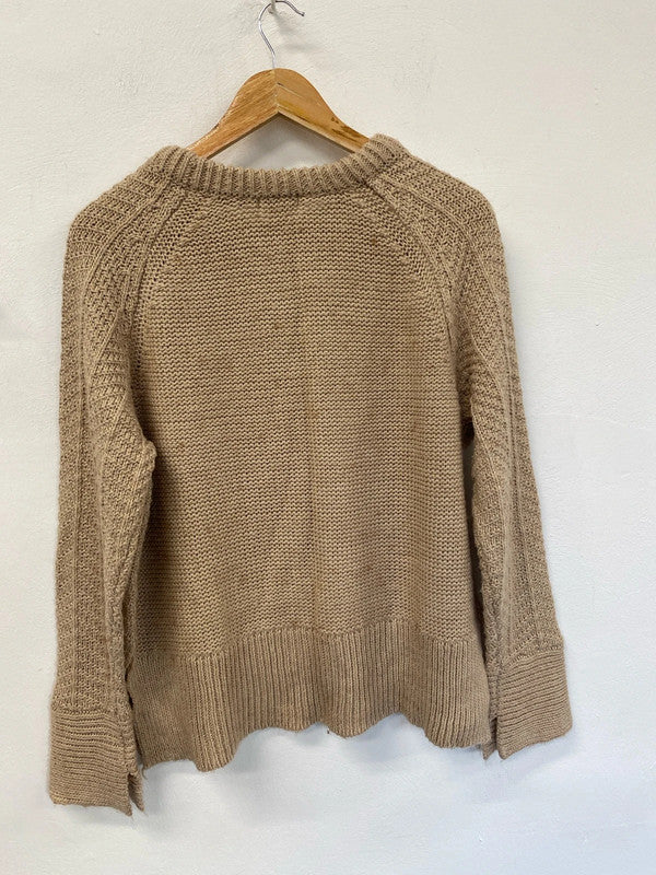 Super cosy biscuit brown H&M M jumper KM003
