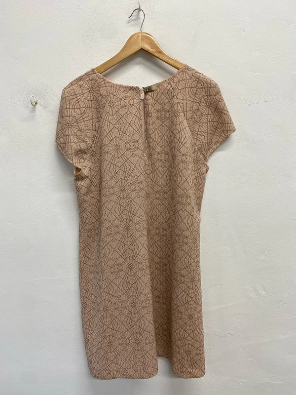 Lovely river island rose pattern sparkle shift dress UK 18 JB005