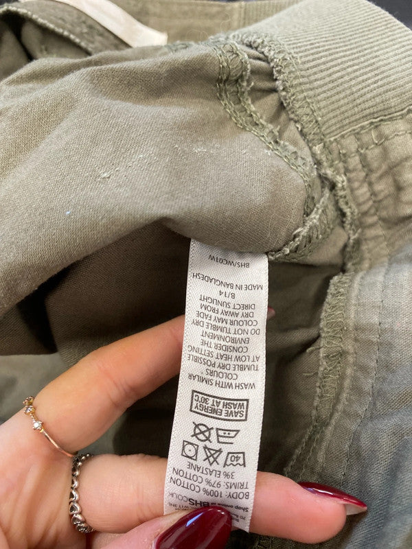 Lovely duo of khaki shorts skirt cargo UK 10\12 SW001 #8