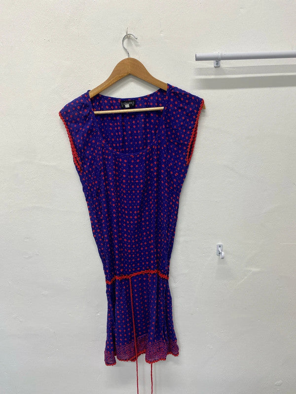 Fabulous Bali Blue & Red pool cover up One Size MS002