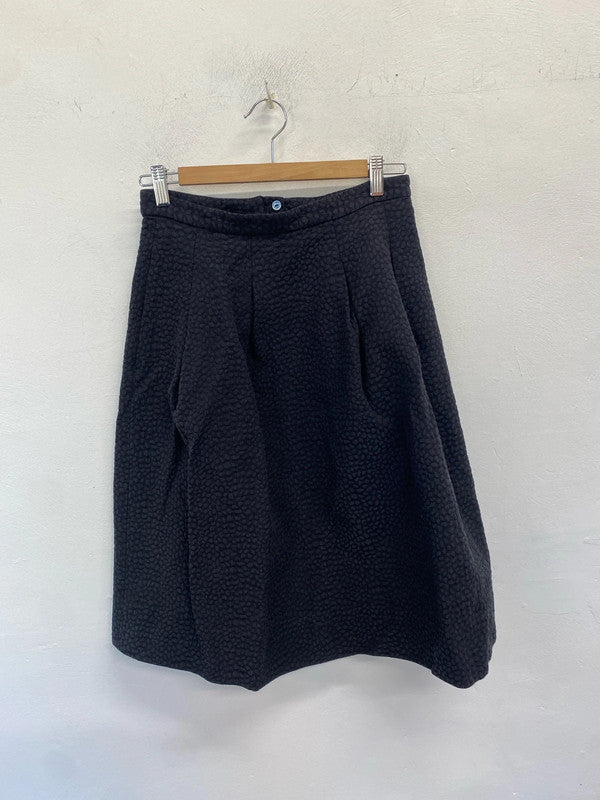 Lovely h&m grey leopard midi skirt UK 10 RG99