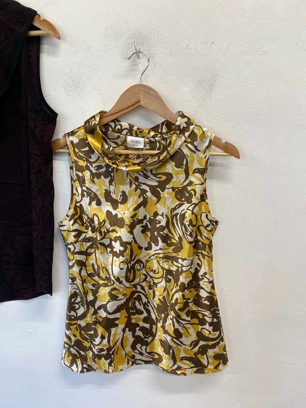 Lovely duo of sleeveless pattern tops next UK 10 SW001 #10