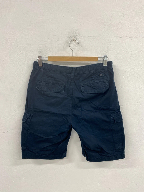 Calvin Klein Boys Smart Navy Shorts 30W AGS01
