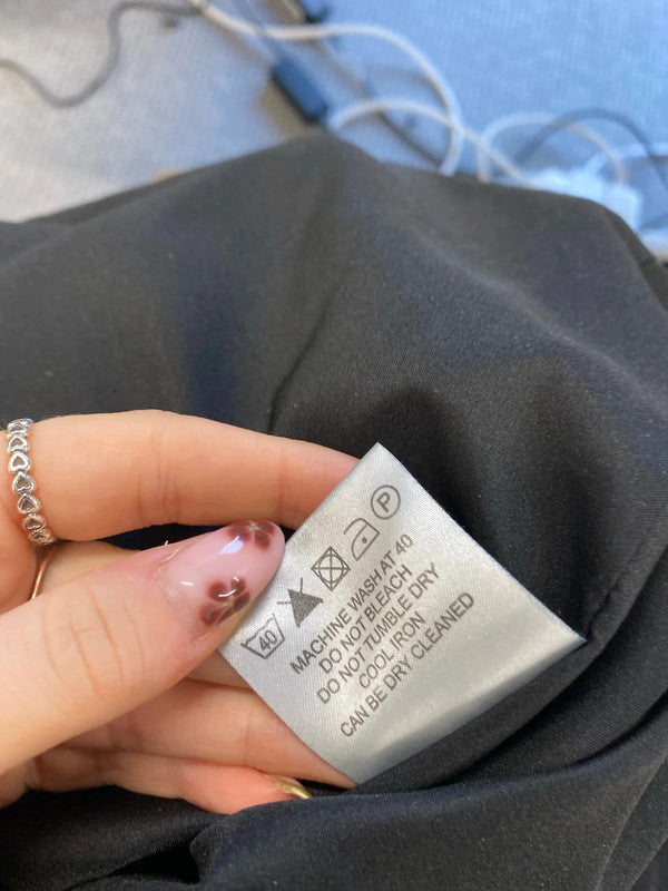 Lovely Hobbs business formal black midi dress UK 8 AG006