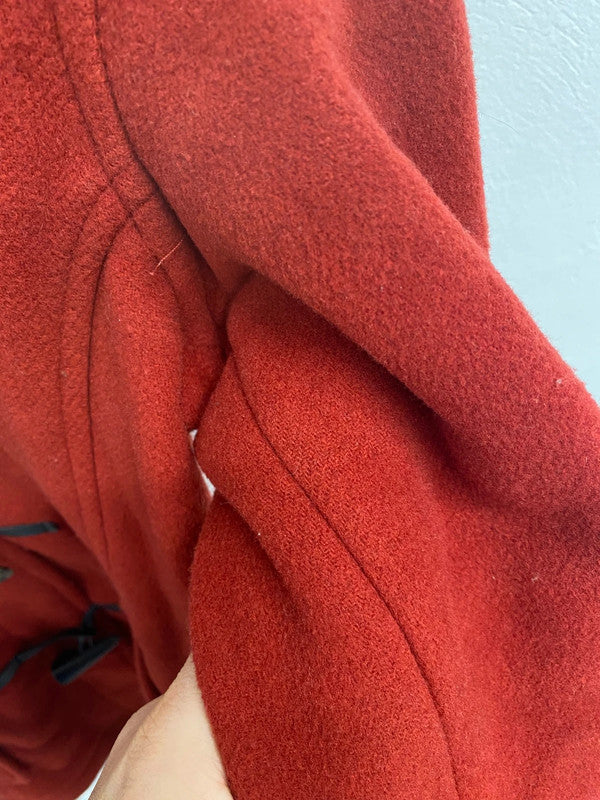 Vintage Gloverall red duffle UK30 US6 toggles hooded TC002