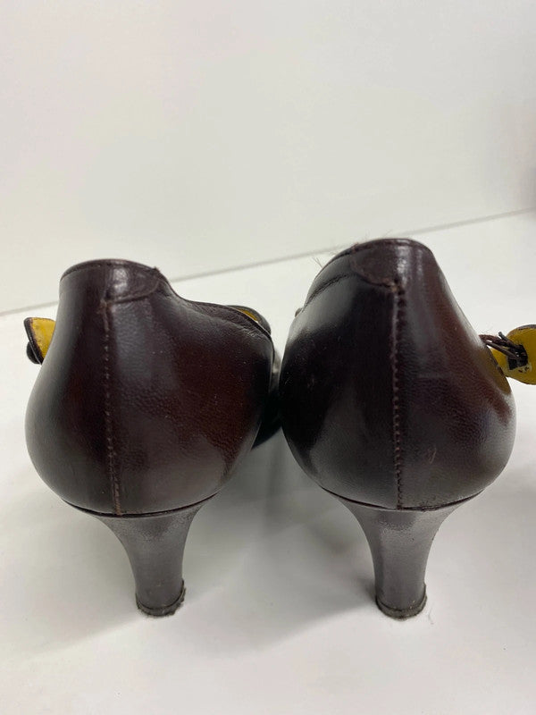 Lovely classic Whistles London leather T bar shoes UK6 LH002