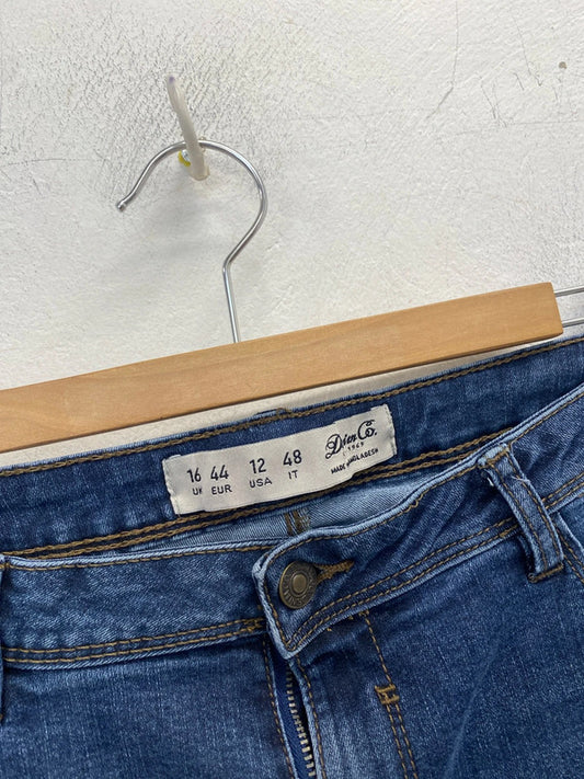 Lovely denim & Co Primark pedal pusher shorts UK 16 IM001