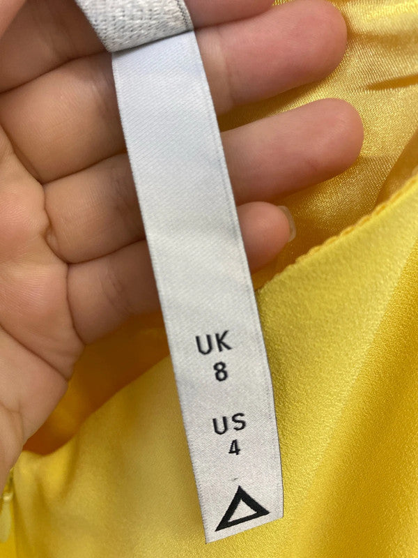 AQAQ Fabulous Yellow Maxi Dress UK 8 CJ001