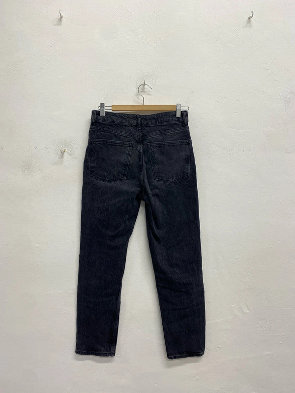 Lovely Zara jeans black straight leg UK 6 YTH01