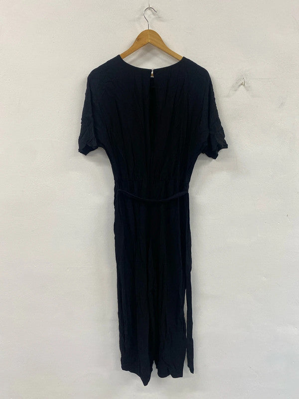 Stylish ASOS black jumpsuit uk 12 KS002