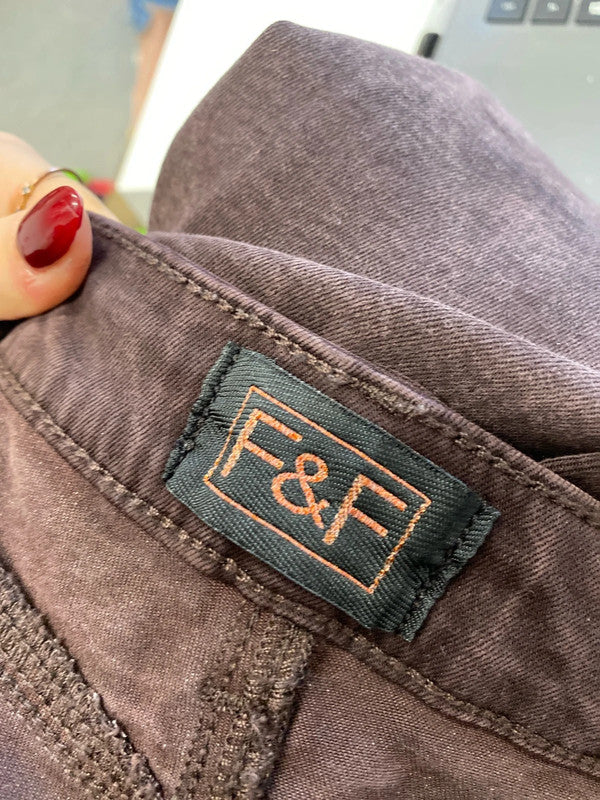 Lovely F&F brown skinny jeans UK 10 GK002
