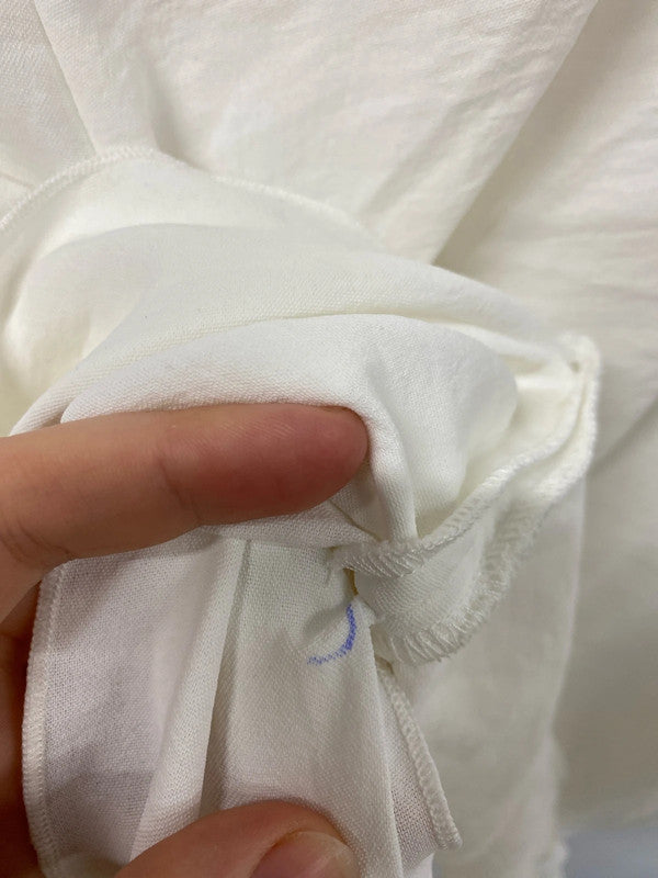 Zara Fabulous Cream Tie Front Blouse Size M KS002