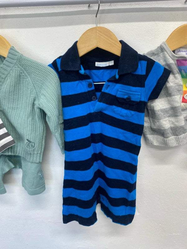 Fabulous boys bundle of baby clothing age 6-12m gap Bonnie baby #25 JP001