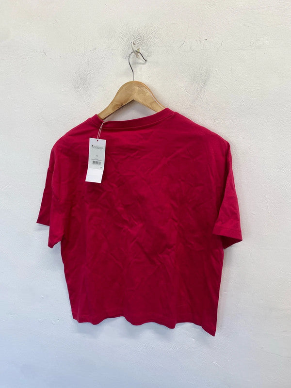 Lovely George pink boxy tee UK 10 AO001