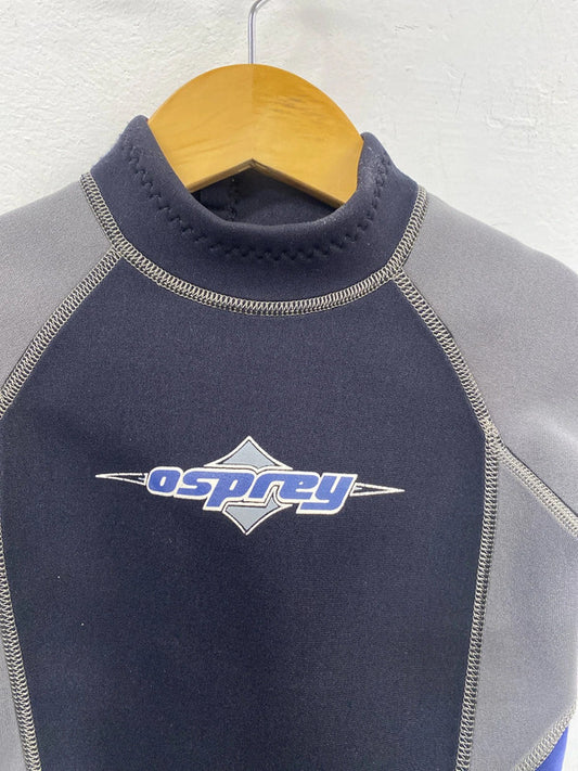 Summer fun Osprey shortie wetsuit black grey 6-8 CR002