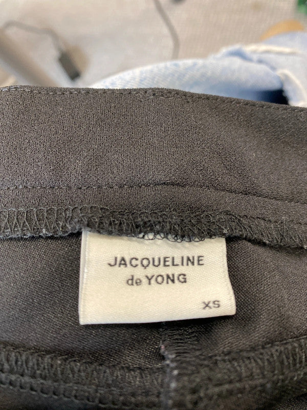 Jacqueline De Yong black bootcut formal trousers UkXS SD002