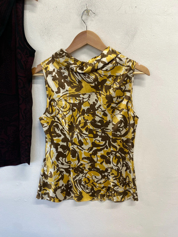 Lovely duo of sleeveless pattern tops next UK 10 SW001 #10