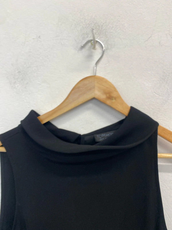 Lovely Topshop shift dress floaty office UK 12 LB010