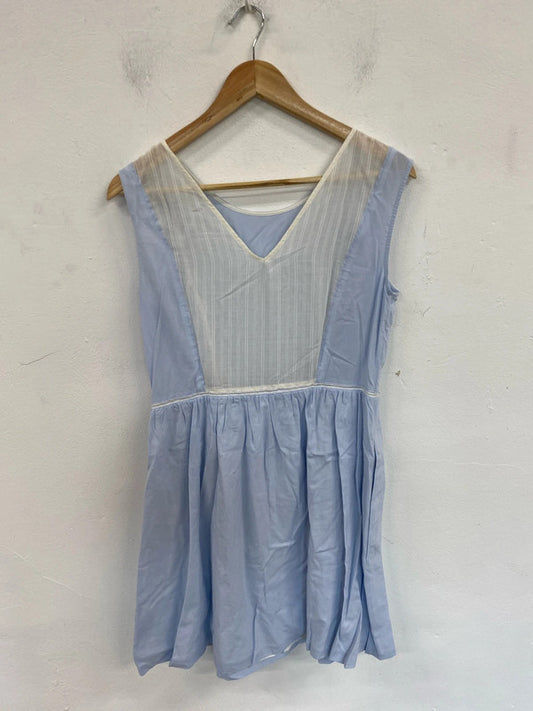 Cuisse De Grenouille Stylish Light Blue Summer Dress UK 10 JB003