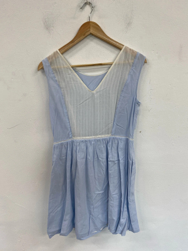Cuisse De Grenouille Stylish Light Blue Summer Dress UK 10 JB003