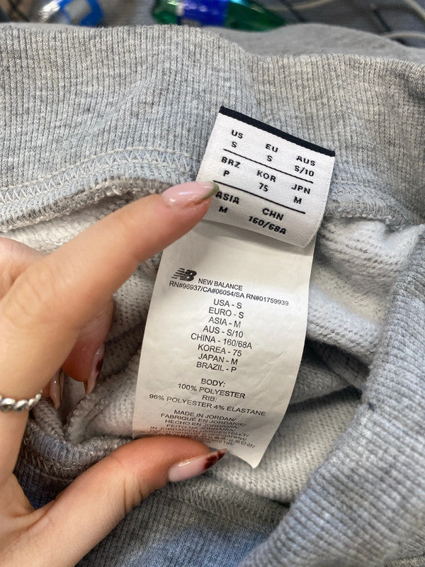 Lovely new balance grey cuffed joggers UK S JM008